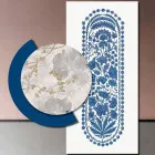Composizione di Quadri in Legno con Stampa Astratta Made in Italy - Brasile Viadurini