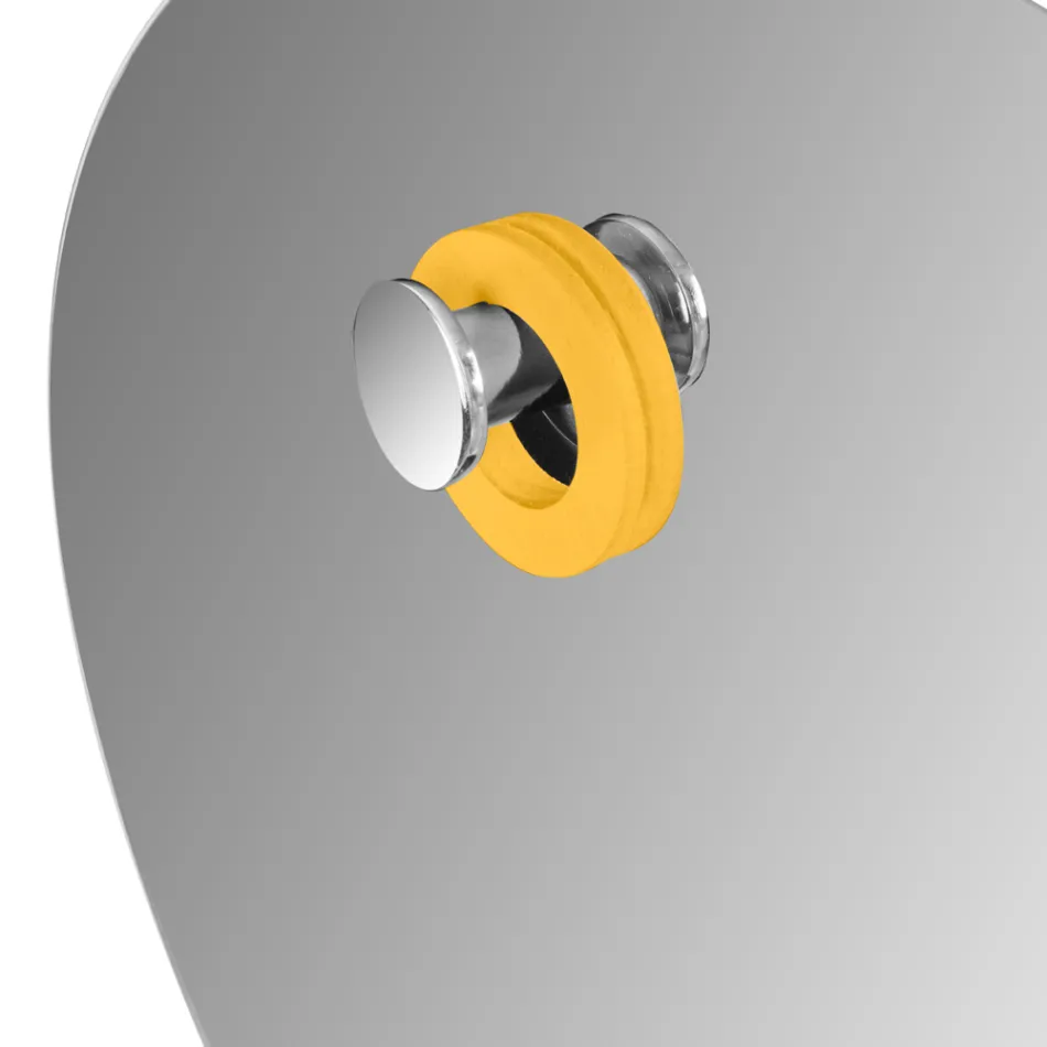 Composizione Mobile Bagno a Terra Giallo con Accessori Inclusi - Carolie Viadurini