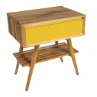 Composizione Mobile Bagno a Terra Giallo con Accessori Inclusi - Carolie Viadurini