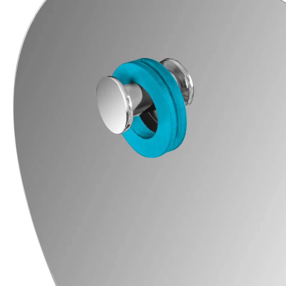 Composizione Mobile Bagno a Terra Incluso di Accessori Blu - Carolie Viadurini