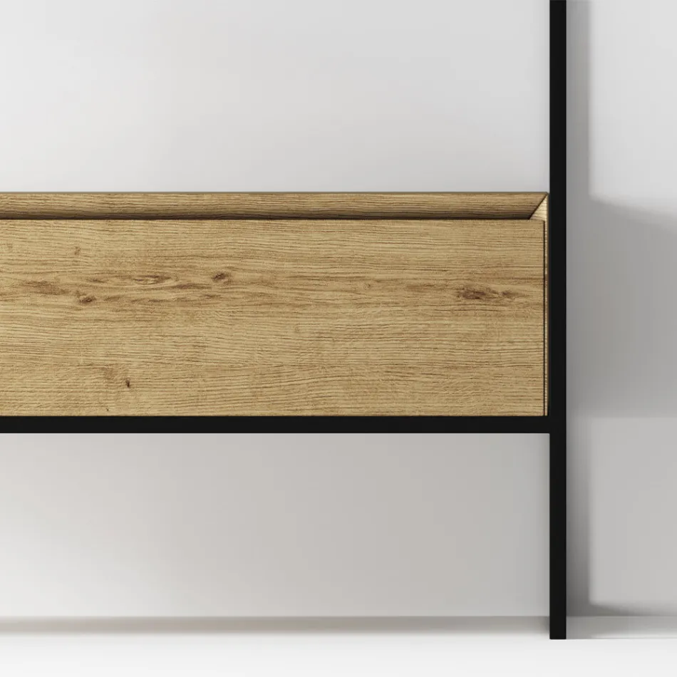 Composizione Mobile Bagno con Lavabo, Base e Specchio Made in Italy - Hoscar Viadurini