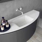 Composizione Mobili d’Arredo per il Bagno Sospesi dal Design Moderno - Callisi3 Viadurini