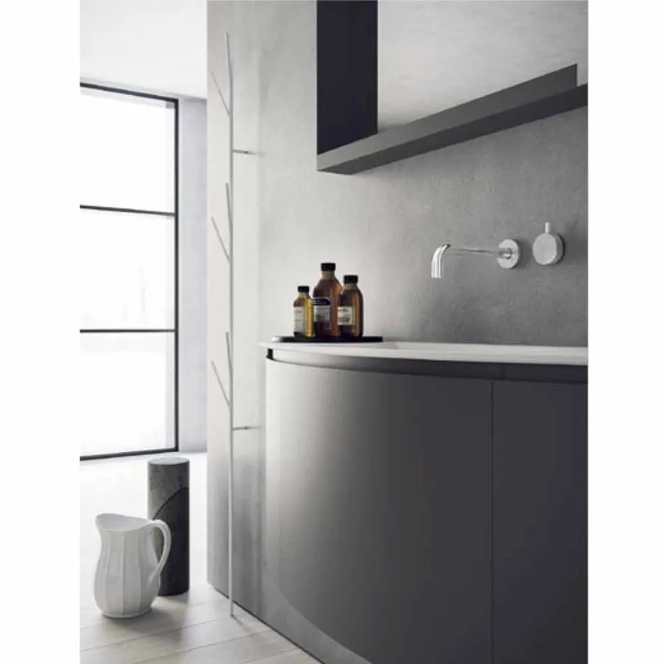 Composizione Mobili d’Arredo per il Bagno Sospesi dal Design Moderno - Callisi3 Viadurini