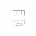 Composizione Mobili d’Arredo per il Bagno Sospesi dal Design Moderno - Callisi3 Viadurini