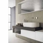 Composizione Moderna e Sospesa di Mobili per il Bagno di Design - Callisi2 Viadurini