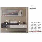 Composizione Moderna e Sospesa di Mobili per il Bagno di Design - Callisi2 Viadurini