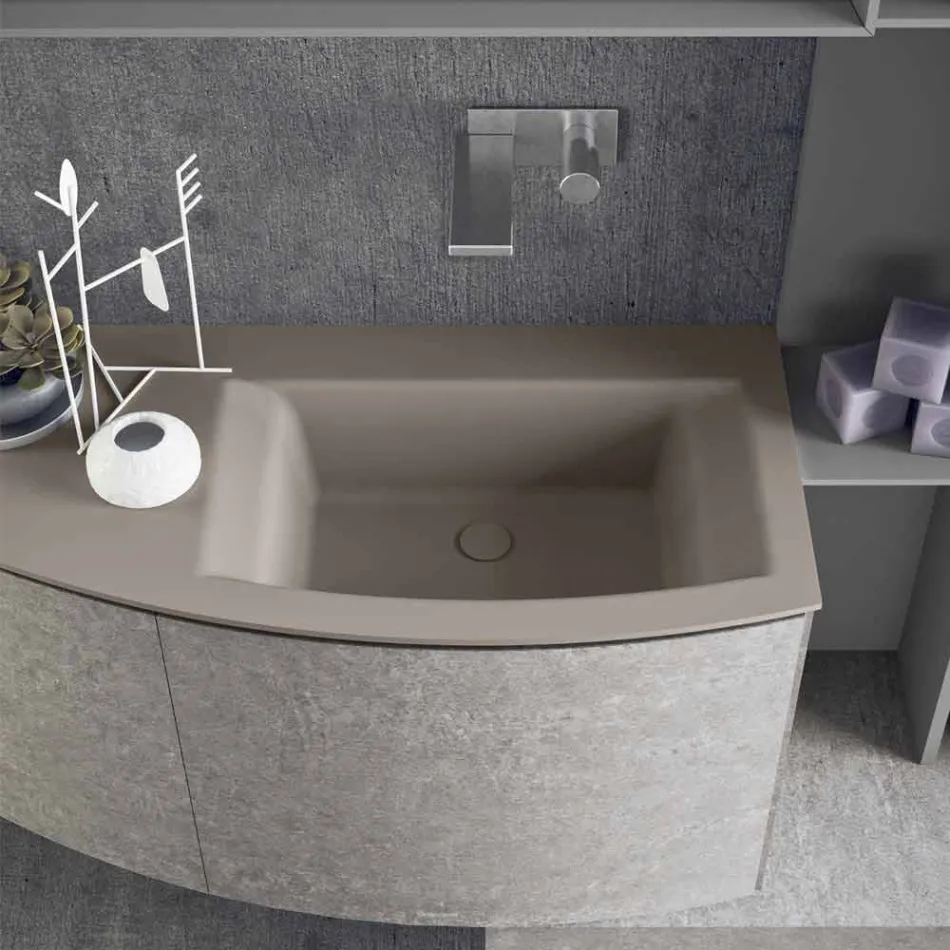 Composizione per il Bagno, Design Moderno Italiano a Sospesione - Callisi10 Viadurini