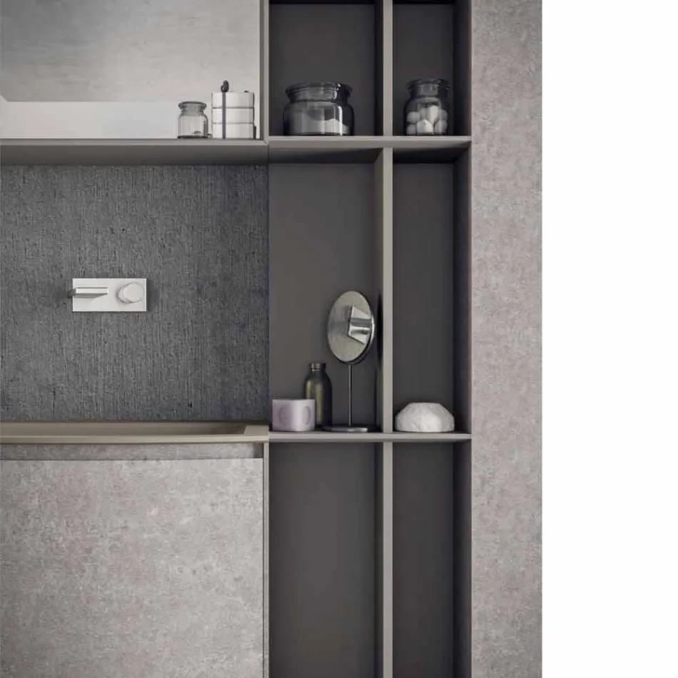 Composizione per il Bagno, Design Moderno Italiano a Sospesione - Callisi10 Viadurini