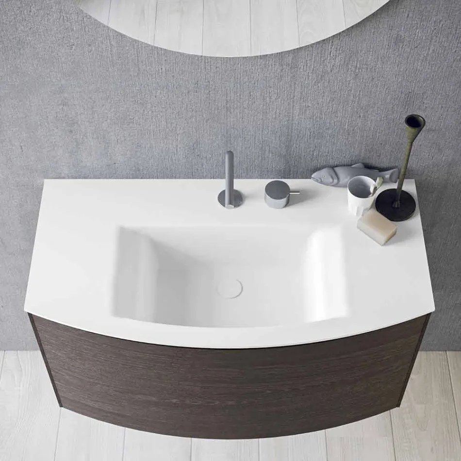 Composizione per il Bagno Sospesa di Design Moderno Made in Italy - Callisi11 Viadurini
