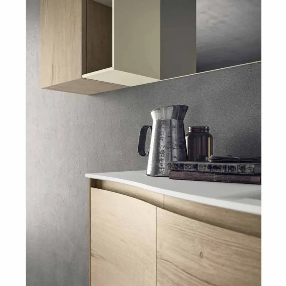 Composizione Sospesa e Moderna per il Bagno, Design Made in Italy - Callisi4 Viadurini