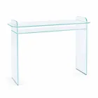 Consolle a Muro per Ingresso in Vetro Extrachiaro Design Minimale - Salvie Viadurini