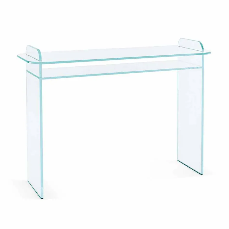 Consolle a Muro per Ingresso in Vetro Extrachiaro Design Minimale - Salvie Viadurini