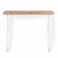 Consolle a Parete in Plexiglass Trasparente e Legno Made in Italy - Betone