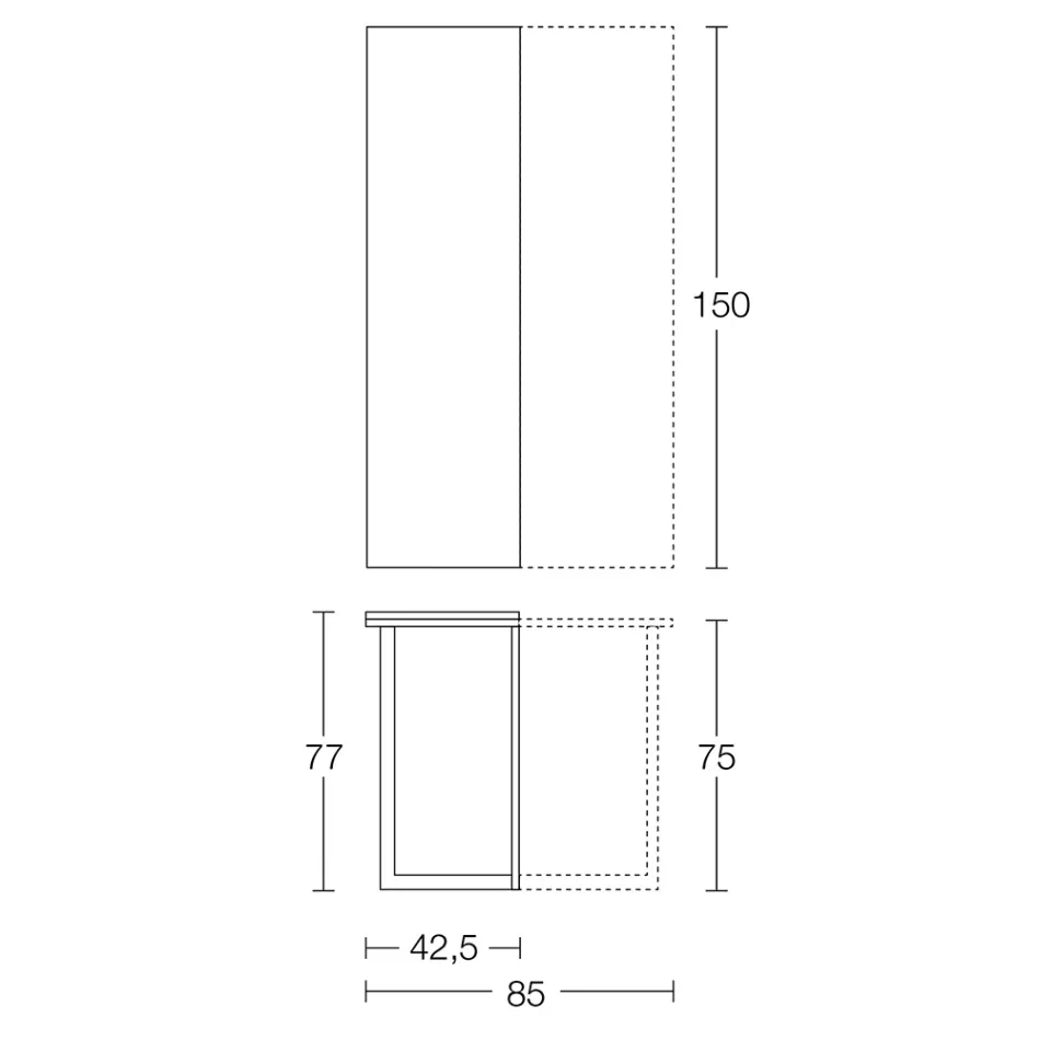 Consolle Allungabile 150 cm in Metallo e Nobilitato Made in Italy - Flap Viadurini