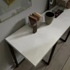 Consolle Allungabile 150 cm in Metallo e Nobilitato Made in Italy - Flap Viadurini