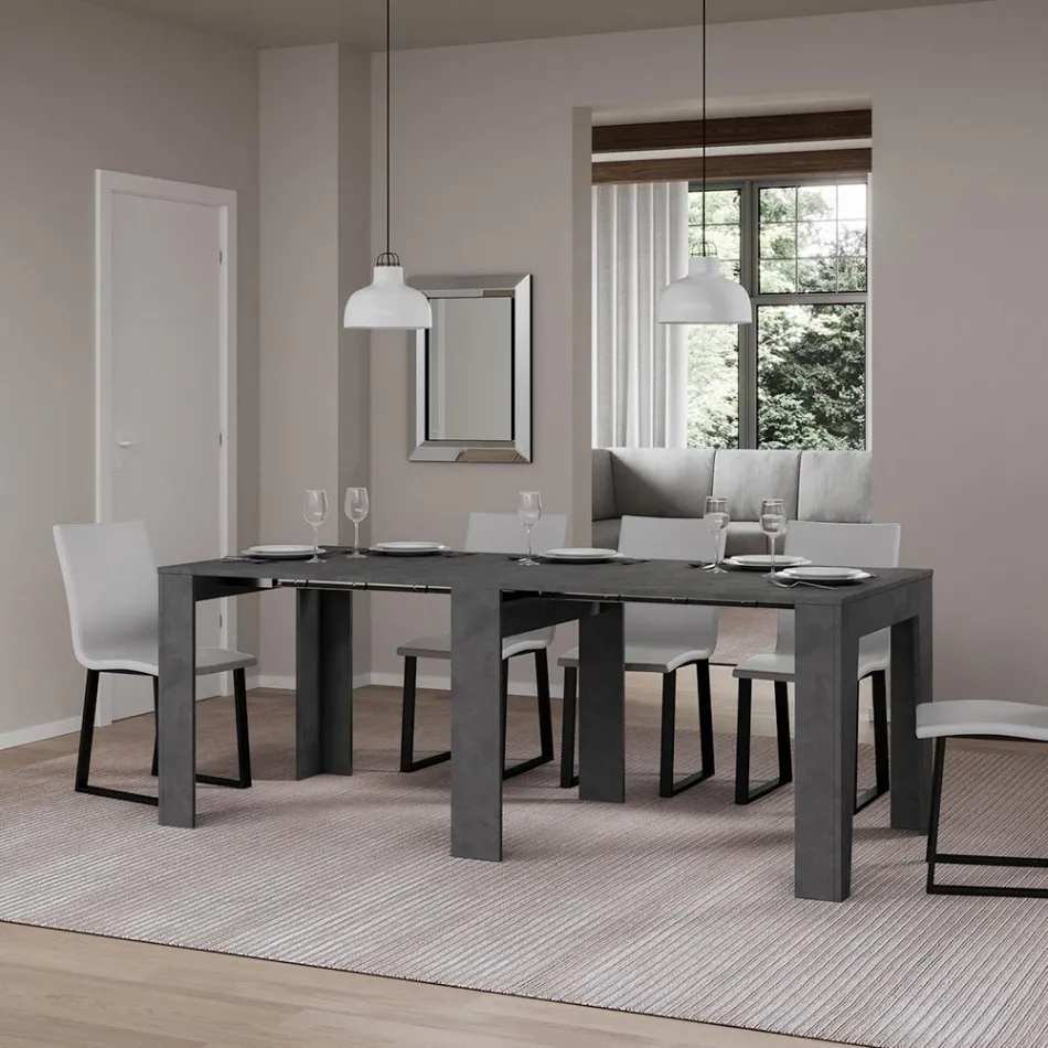 Consolle Allungabile a 181 cm in Nobilitato in Essenza Made in Italy - Castello Viadurini