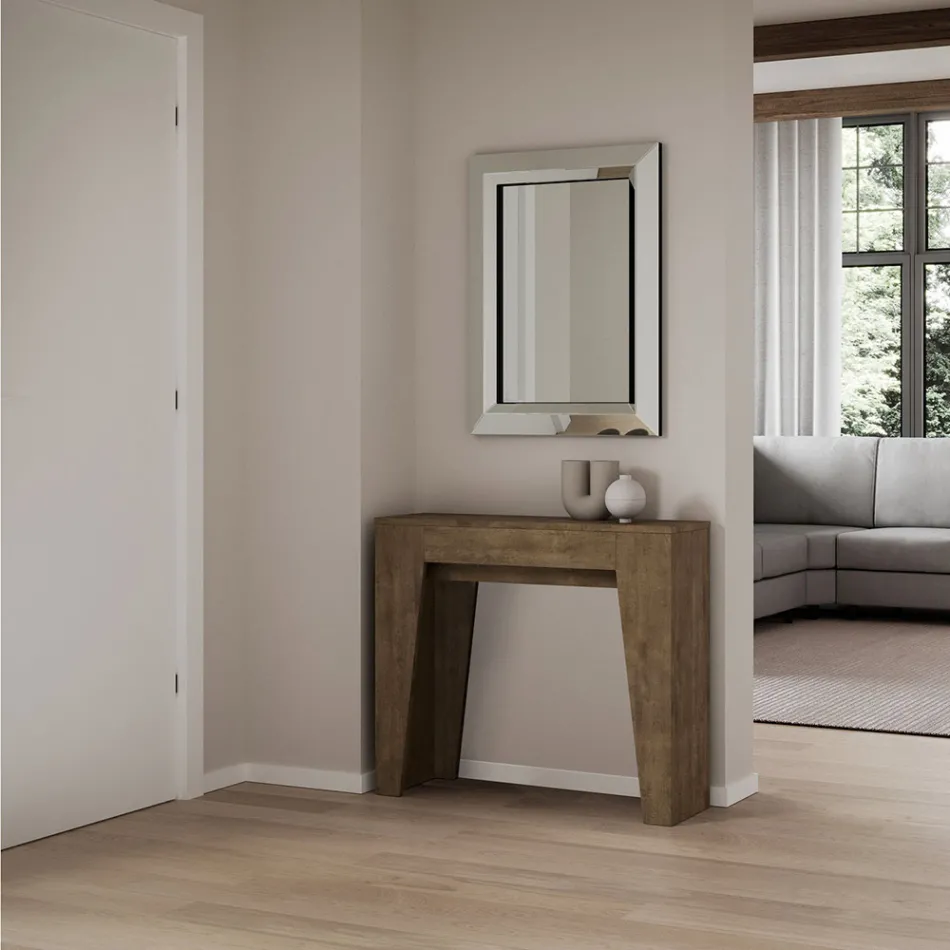 Consolle Allungabile a 181 cm in Nobilitato in Essenza Made in Italy - Castello Viadurini
