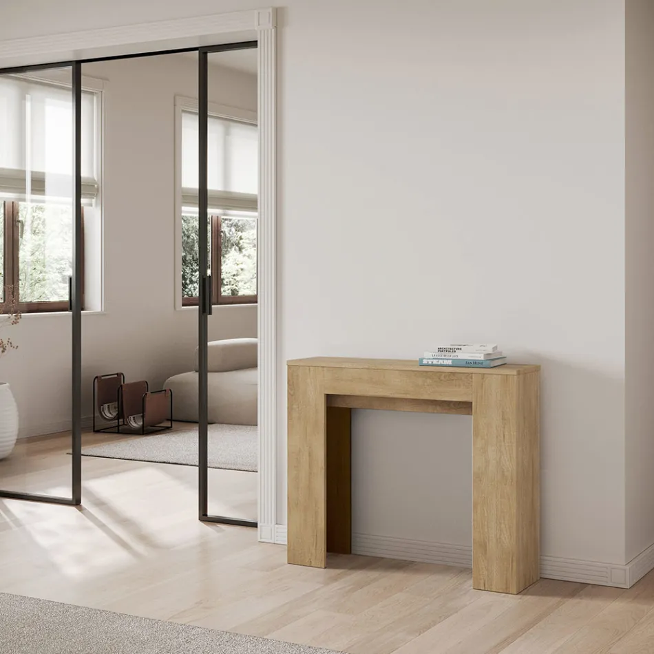 Consolle Allungabile a 181 cm in Pannelli di Nobilitato Made in Italy - Drago Viadurini