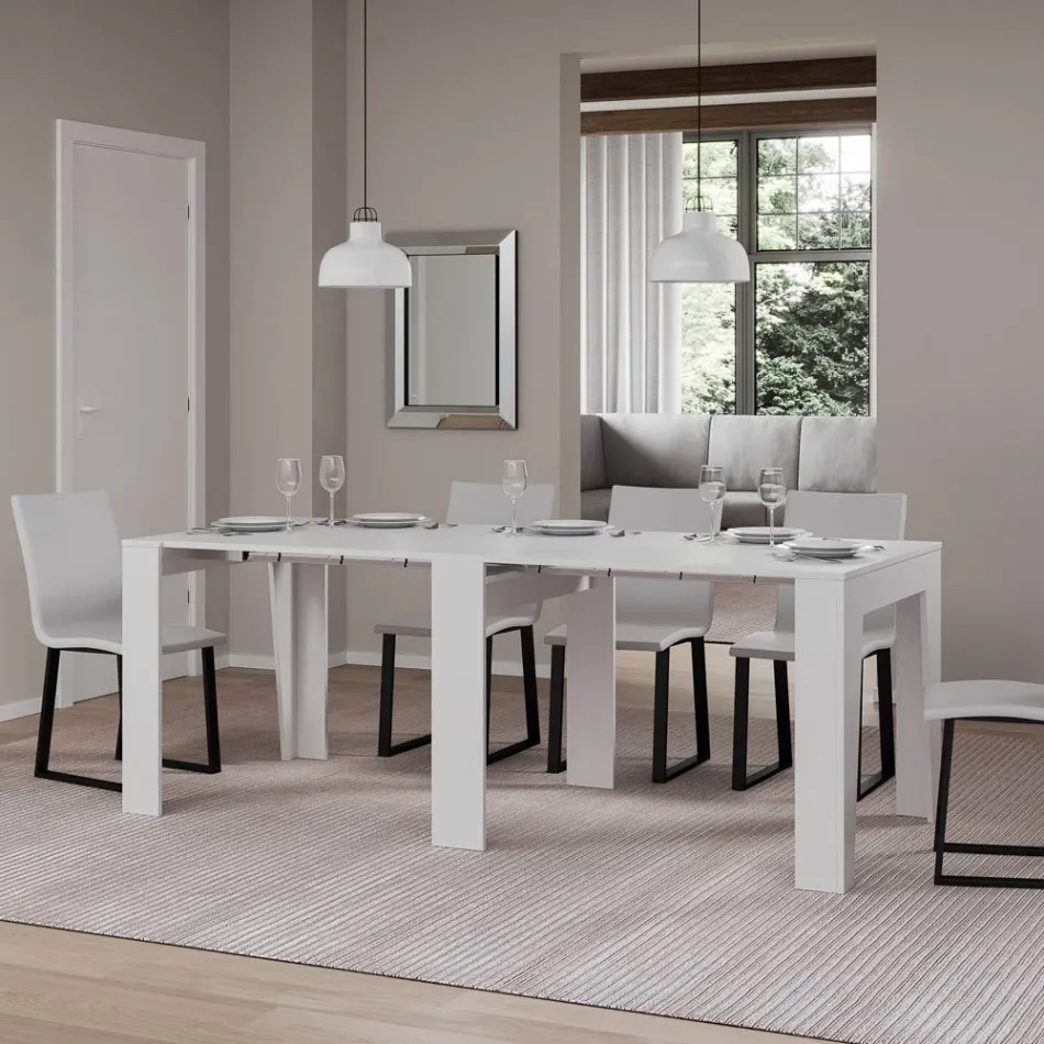 Consolle Allungabile a 211 cm in Nobilitato in Essenza Made in Italy - Incantesimo Viadurini