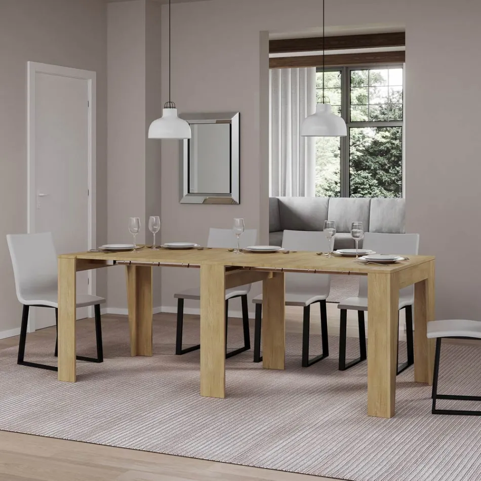 Consolle Allungabile a 211 cm in Nobilitato in Essenza Made in Italy - Incantesimo Viadurini