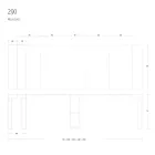 Consolle Allungabile a 290 cm in Legno Nobilitato Made in Italy - Paride Viadurini