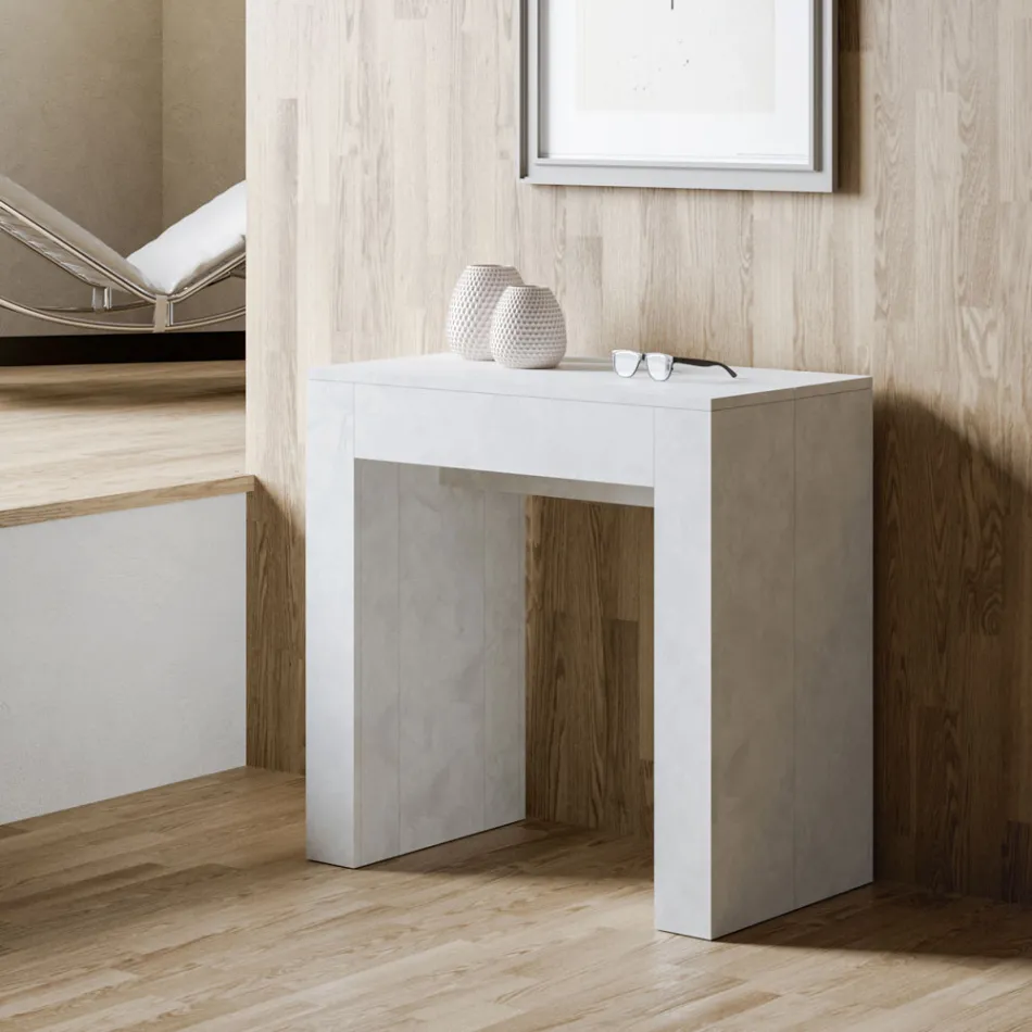 Consolle Allungabile a 299 cm con Allunghe Interne Made in Italy - Clessidra Viadurini