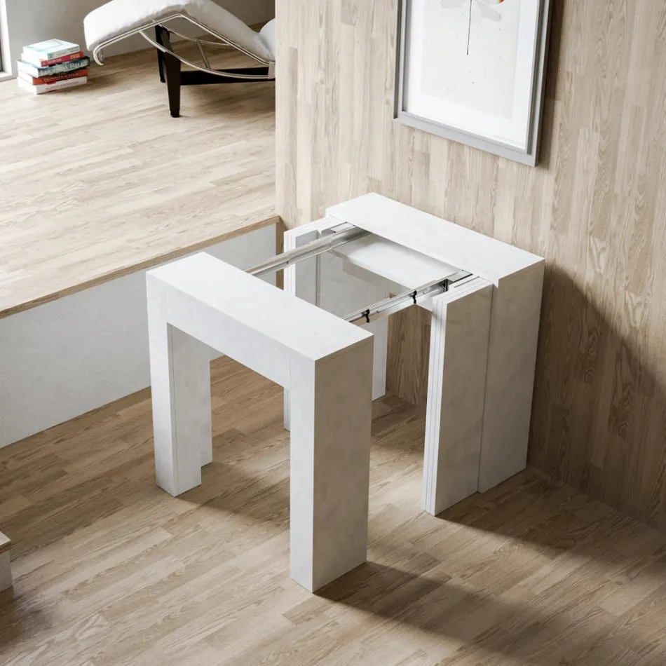 Consolle Allungabile a 299 cm con Allunghe Interne Made in Italy - Clessidra Viadurini