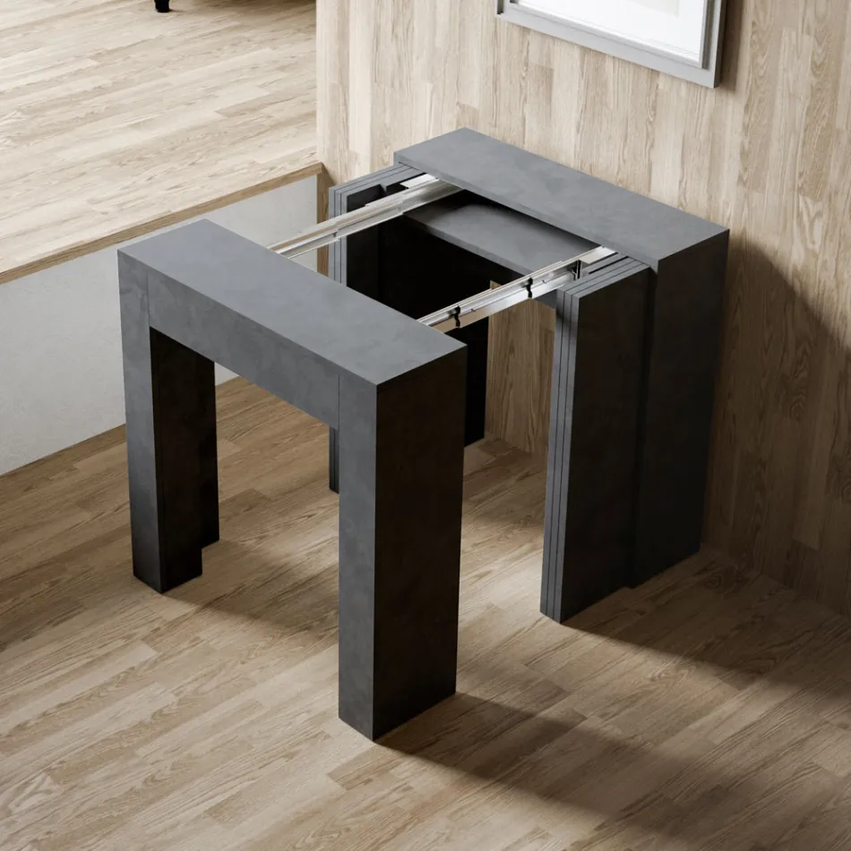 Consolle Allungabile a 299 cm con Allunghe Interne Made in Italy - Clessidra Viadurini