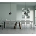 Consolle Allungabile a 300 cm con Gambe Finitura Orso Made in Italy - Destino Viadurini