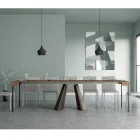 Consolle Allungabile a 300 cm con Gambe Finitura Orso Made in Italy - Destino Viadurini