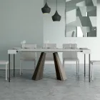 Consolle Allungabile a 300 cm con Gambe Finitura Orso Made in Italy - Destino Viadurini