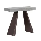 Consolle Allungabile a 300 cm con Gambe Finitura Orso Made in Italy - Destino Viadurini