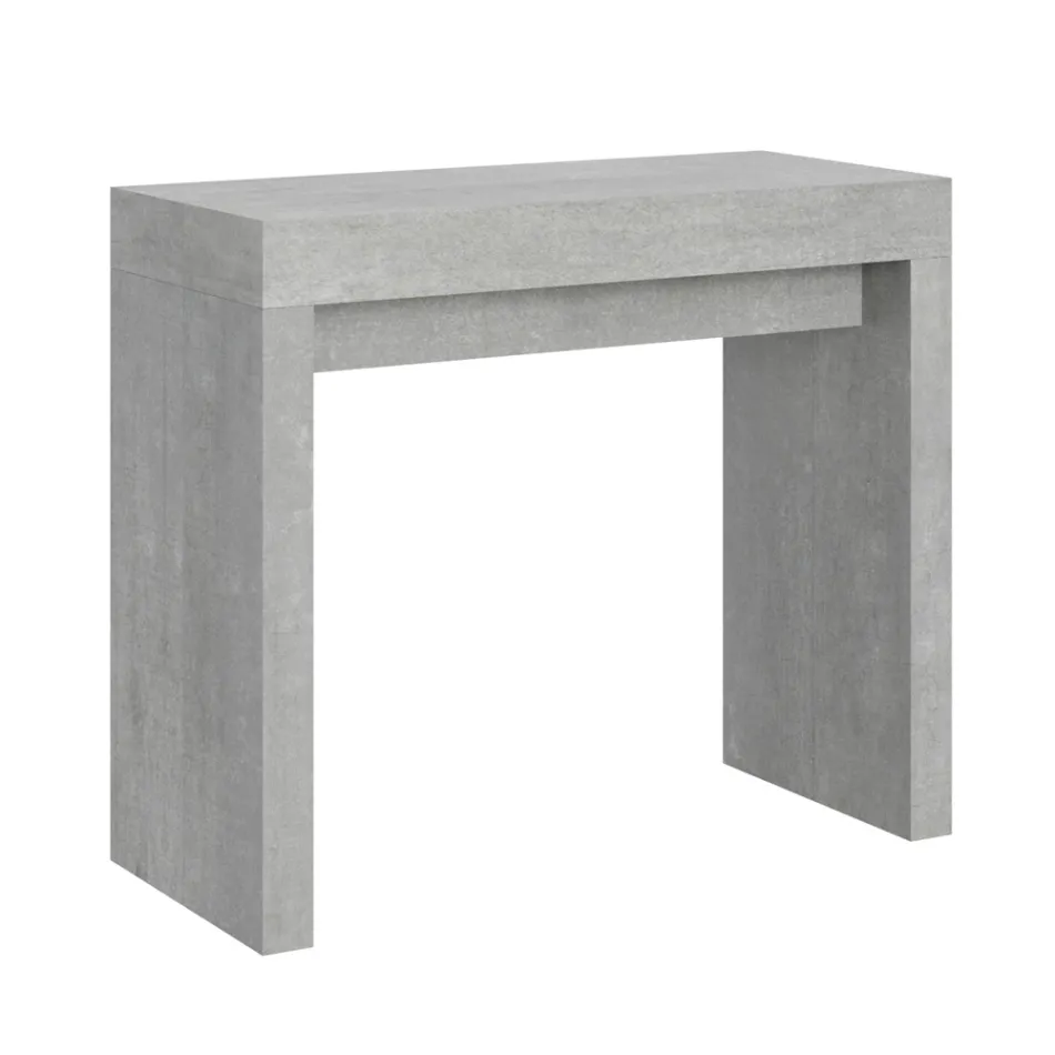 Consolle Allungabile a 300 cm con Supporto a 2 Gambe Made in Italy - Fantasma Viadurini