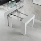 Consolle Allungabile a 307 cm in Microparticelle di Legno Made in Italy - Corona Viadurini