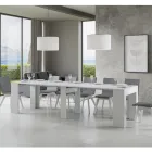 Consolle Allungabile a 307 cm in Microparticelle di Legno Made in Italy - Corona Viadurini