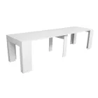 Consolle Allungabile a 307 cm in Microparticelle di Legno Made in Italy - Corona Viadurini