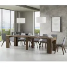 Consolle Allungabile a 307 cm in Microparticelle di Legno Made in Italy - Corona Viadurini