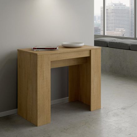 Consolle Allungabile a 308 cm con Supporto Centrale Made in Italy - Oracolo Viadurini