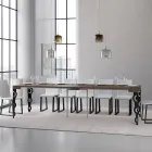 Consolle Allungabile con Gambe Moderne in Ferro Made in Italy - Palazzo Viadurini