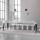 Consolle Allungabile con Gambe Moderne in Ferro Made in Italy - Palazzo Viadurini