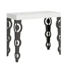 Consolle Allungabile con Gambe Moderne in Ferro Made in Italy - Palazzo Viadurini