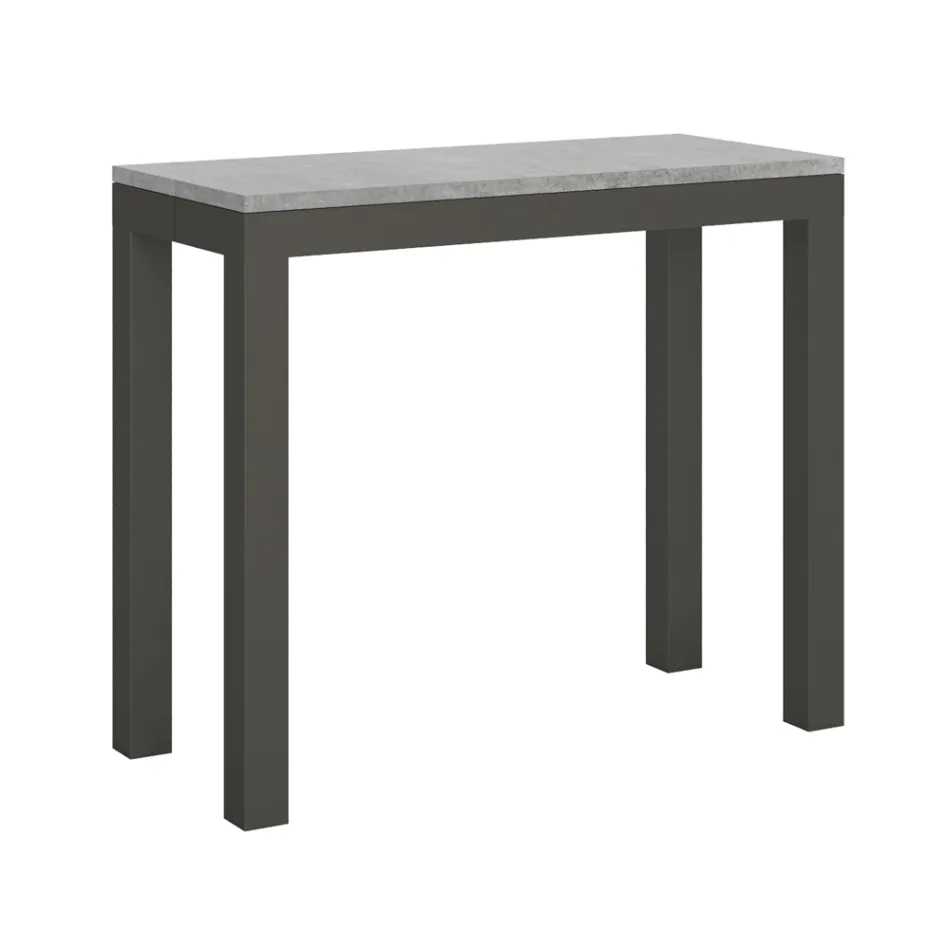 Consolle Allungabile di Design Moderno in Legno e Ferro Made in Italy – Never Viadurini