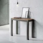 Consolle Allungabile di Design Moderno in Legno e Ferro Made in Italy – Never Viadurini