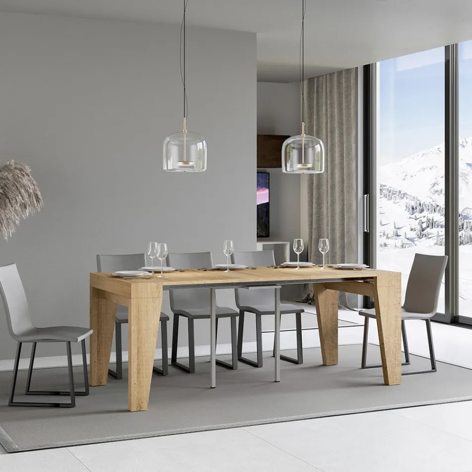 Consolle Allungabile Disponibili in 2 Diverse Misure Made in Italy - Grifone Viadurini
