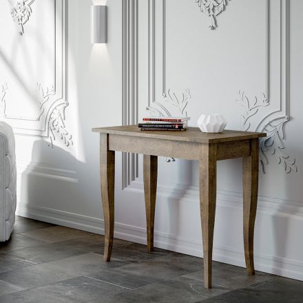 Consolle Allungabile Finitura Noce o Bianco Frassino Made in Italy - Folletto Viadurini
