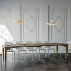 Consolle Allungabile Finitura Noce o Bianco Frassino Made in Italy - Folletto Viadurini