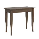 Consolle Allungabile Finitura Noce o Bianco Frassino Made in Italy - Folletto Viadurini