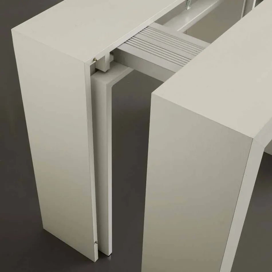 Consolle allungabile fino 295 cm in nobilitato folding Uri Viadurini