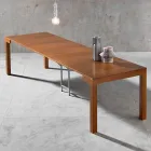 Consolle Allungabile fino a 12 posti in Legno Noce Made in Italy – Picchia Viadurini