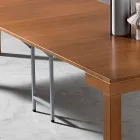Consolle Allungabile fino a 12 posti in Legno Noce Made in Italy – Picchia Viadurini